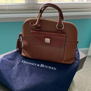 Dooney & Bourke Satchel Bag with shoulder strap and cosmetic bag